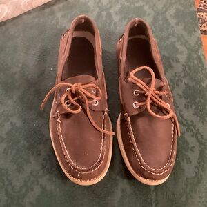 Sperry Topsiders Men's Size 10 M Brown Leather Classic Boat Shoes